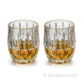 Ensemble de verre whisky en verre à vin en cristal personnalisé